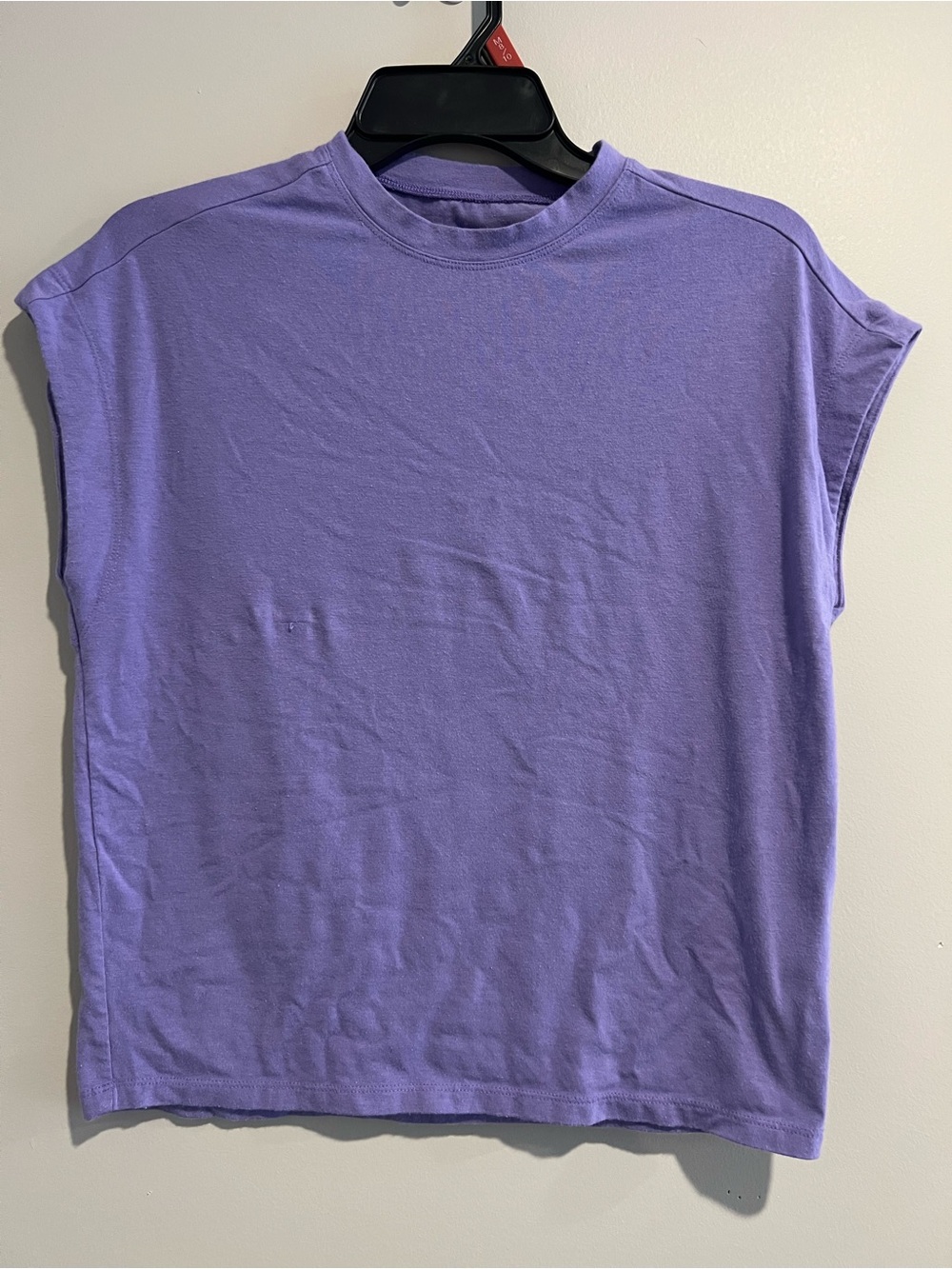 Anthropologie Lavender Cap-Sleeve Tee